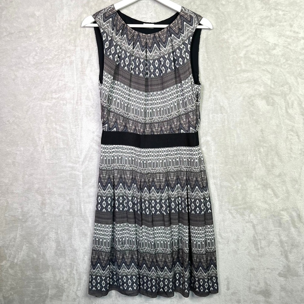 L'Agence Dress Womens Abstract Print Sleeveless A Line Multi Colored Size 6